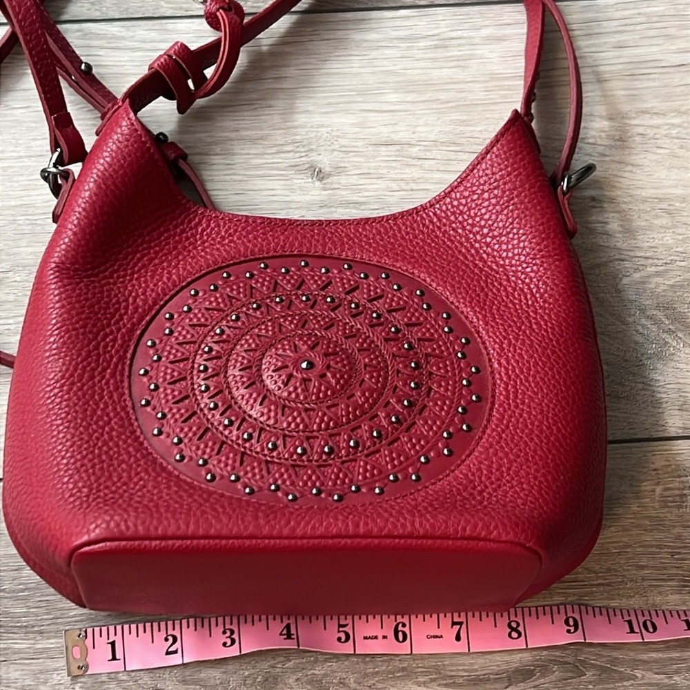 Brighton Charlette Ferrara Eternity Red Crossbody Bag Orig $365 EUC - Picture 7 of 16